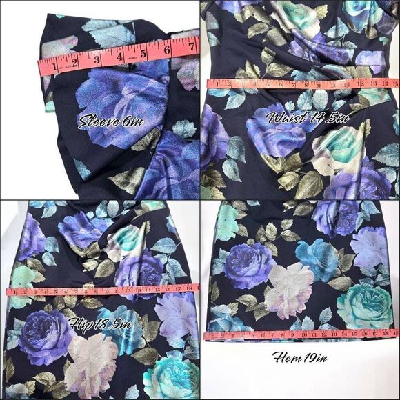 Jessica Howard Floral Runch Sheath Midi Dress(C034)-Size 10 for Women - Picture 13 of 14